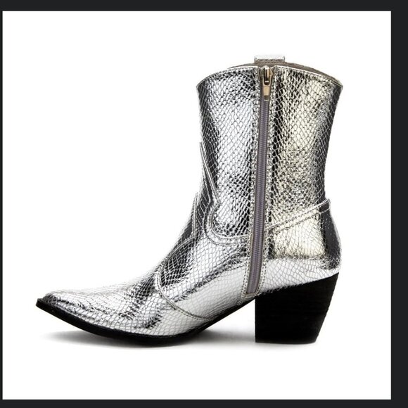 Bambi Silver Boots